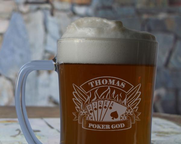Bierkrug Poker God